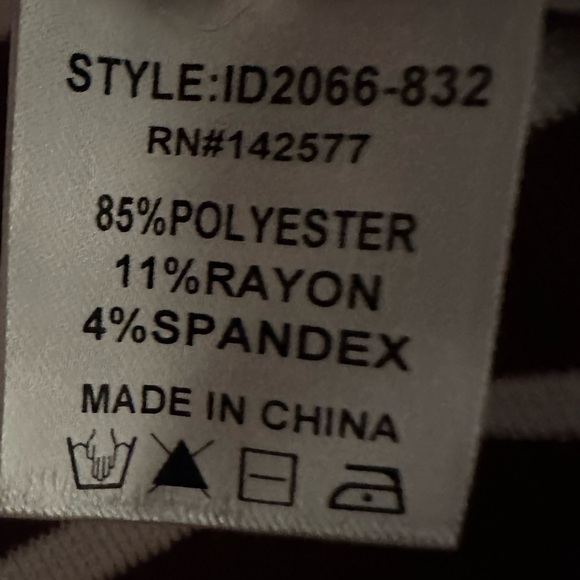 Iris Body Contour Dress With Stripes size medium - Picture 9 of 10